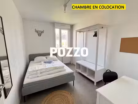 chambre meublée à louer en colocation