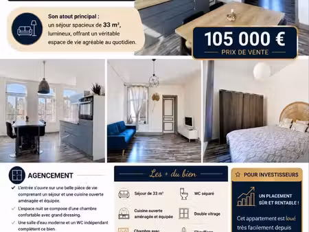 appartement lumineux 63m2
