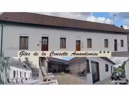 maison 135m2 (3 gites) 59230 saint-amand-les-eaux
