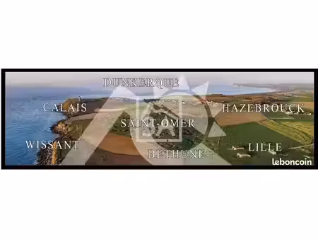 terrain 504 m² aire sur la lys