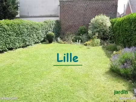 maison lille chu semi individuelle  garage attenant  agreable jardin  extension et surrélé