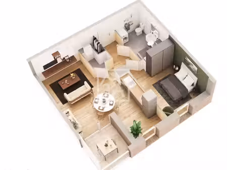 appartement 2 pièces 52 m²