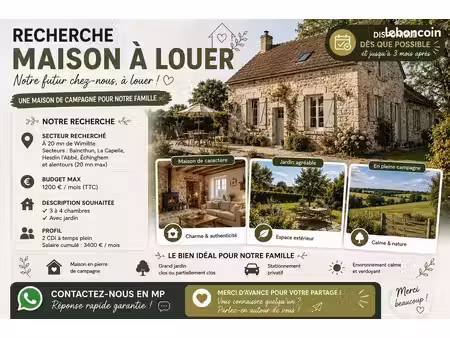 recherche maison en location