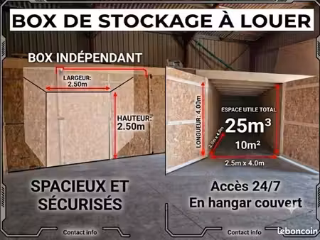 box de stockage ceret