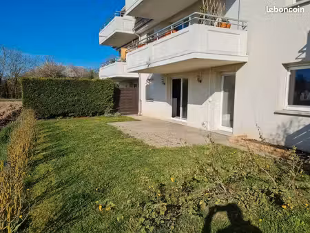 sélestat — t3 en rez-de-jardin avec garage (quartier des maraîchers)