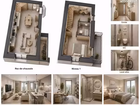 maison 3 pièces 43 m²