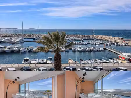 appartement t2 port de la coudoulière vue mer