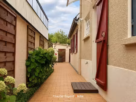 chartres croix jumelin- maison rénovée des années 40  jardin