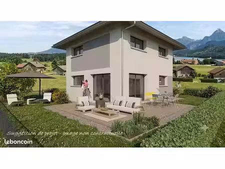 projet de construction d'une maison 99m² avec terrain de 426m² à brenthonne (74)