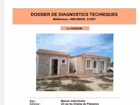 petite maisonnette sur terrain à bâtir de 720 m²
