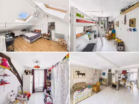 duplex lumineux au dernier étage – 3 chambres – petite copropriété