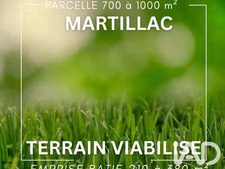 terrain 815 m² martillac