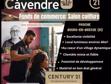 salon de coiffure 40 m² bourg en bresse