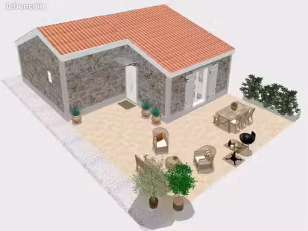 maison t3 - terrain 1000m2