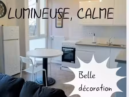 grand studio rénové de 33 m2 au pied du métro