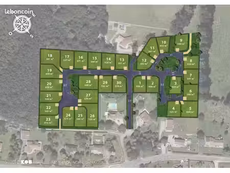 terrain 496 m² feytiat