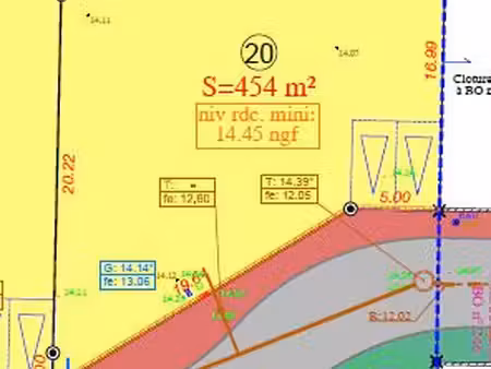terrain 454 m² challans