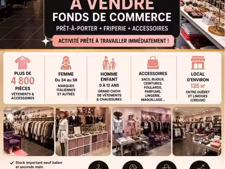 fond de commerce prêt à porter