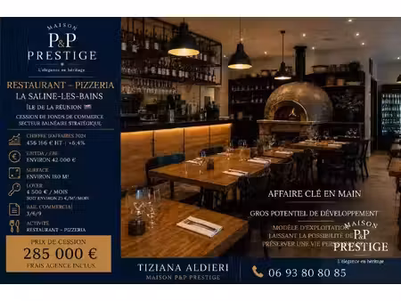 exclusivité – restaurant / pizzeria la saline-les-bains – une affaire rare sur le secteur