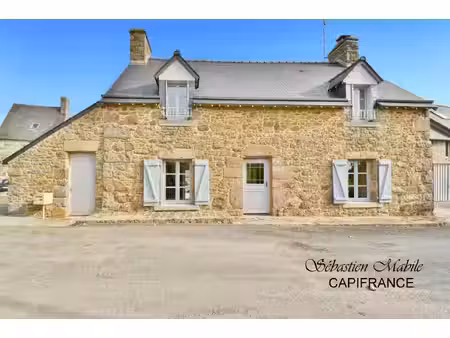 maison en pierres indépendante à vendre 3 pièces la fontenelle (35) val couesnon