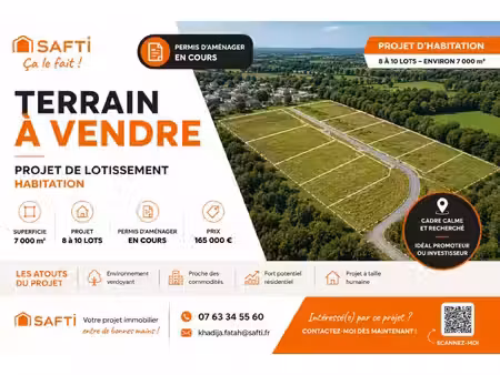 projet de lotissement – 8 à 10 lots