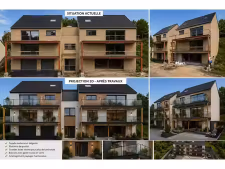 duplex - spacieux - gros oeuvres fermés - garage + terrasse