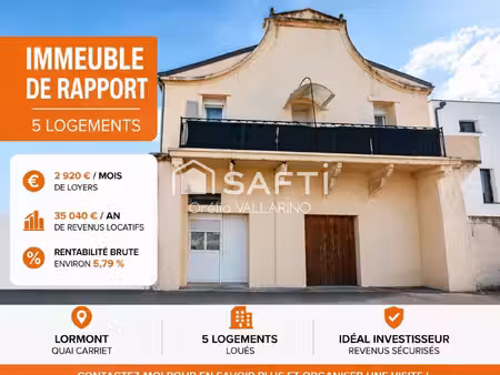 immeuble de rapport  5 logements à lormont