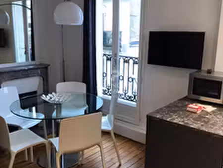 "paris 16è - passy" très joli appartement meublé de 2 pièces 43 m2 avec balcon !