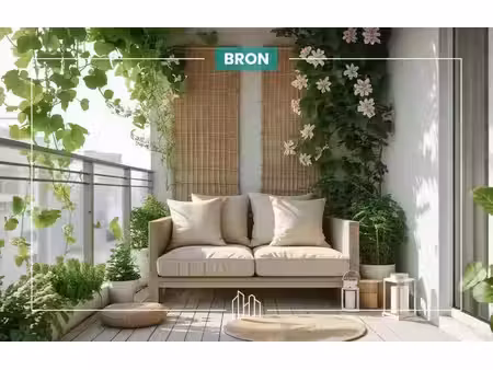 vente appartement neuf 2 pièces 44m2 bron - 249600 € - surface privée