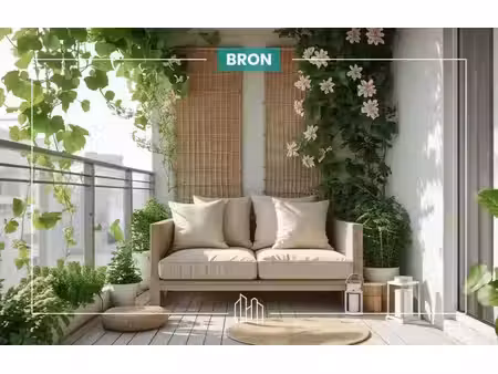 vente appartement neuf 3 pièces 60m2 bron - 299460 € - surface privée