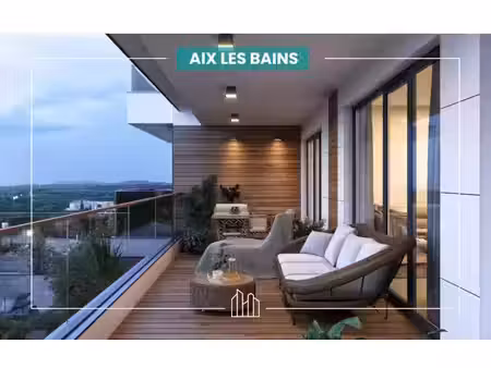 vente appartement neuf 2 pièces 60m2 aix-les-bains - 437000 € - surface privée