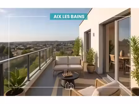 vente appartement neuf 4 pièces 86m2 aix-les-bains - 473000 € - surface privée