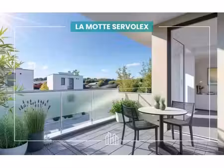 vente appartement neuf 3 pièces 61m2 la motte-servolex - 313000 € - surface privée
