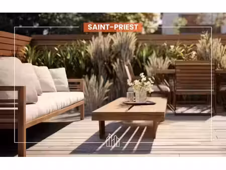 vente appartement neuf 2 pièces 40m2 saint-priest - 219000 € - surface privée