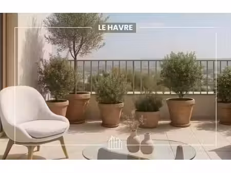 vente appartement neuf 3 pièces 59m2 le havre - 225600 € - surface privée