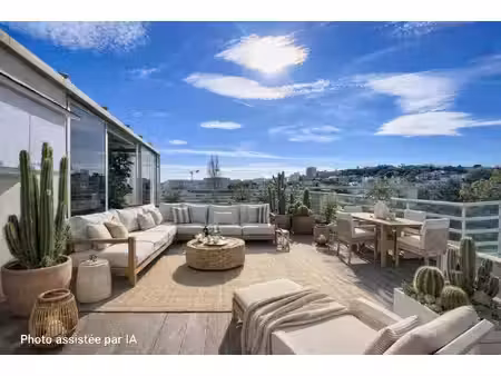 antibes  villa toit 154m2 avec vue mer latérale