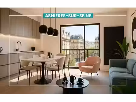 vente appartement neuf 3 pièces 64m2 asnières-sur-seine - 500000 € - surface privée