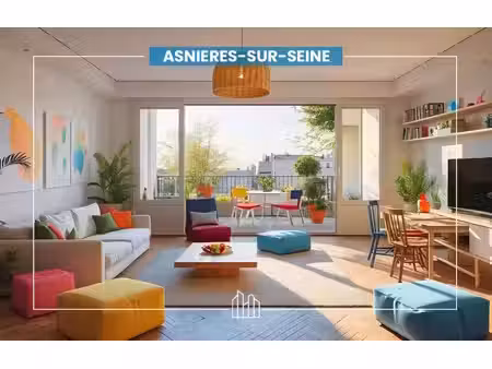vente appartement neuf 3 pièces 70m2 asnières-sur-seine - 499367 € - surface privée