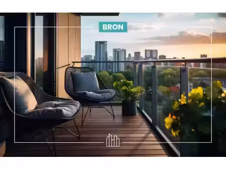 vente appartement neuf 2 pièces 49m2 bron - 281280 € - surface privée