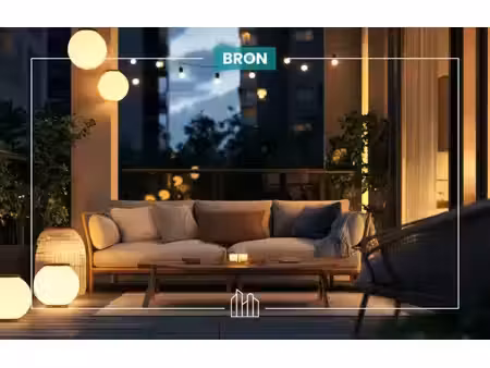 vente appartement neuf 3 pièces 61m2 bron - 318780 € - surface privée