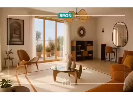 vente appartement neuf 4 pièces 74m2 bron - 281000 € - surface privée