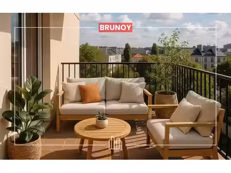 vente appartement neuf 2 pièces 46m2 brunoy - 226351 € - surface privée