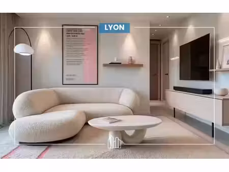vente appartement neuf 2 pièces 45m2 lyon 2eme - 305000 € - surface privée