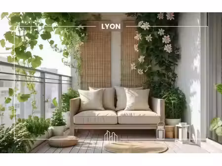 vente appartement neuf 3 pièces 68m2 lyon 2eme - 453000 € - surface privée
