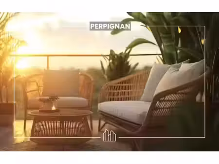 vente appartement neuf 2 pièces 42m2 perpignan - 245000 € - surface privée