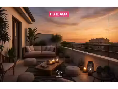 vente appartement neuf 1 pièces 39m2 puteaux - 410000 € - surface privée
