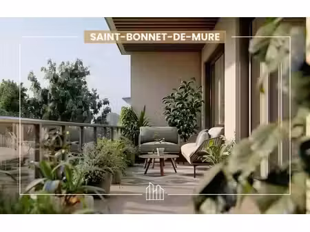 vente appartement neuf 2 pièces 44m2 saint-bonnet-de-mure - 232000 € - surface privée