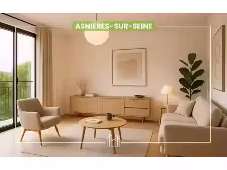 vente appartement neuf 3 pièces 65m2 asnières-sur-seine - 439583 € - surface privée