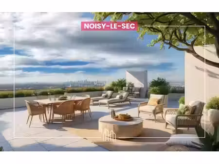 vente appartement neuf 3 pièces 66m2 noisy-le-sec - 299000 € - surface privée