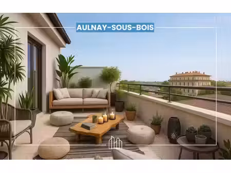 vente appartement neuf 3 pièces 61m2 aulnay-sous-bois - 274300 € - surface privée